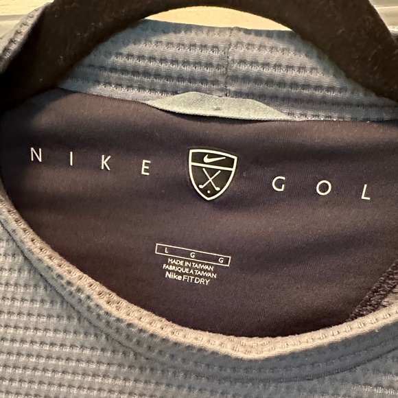 Nike Golf Green and Black Fit Dry Shirt Textured Size Large - Picture 2 of 6